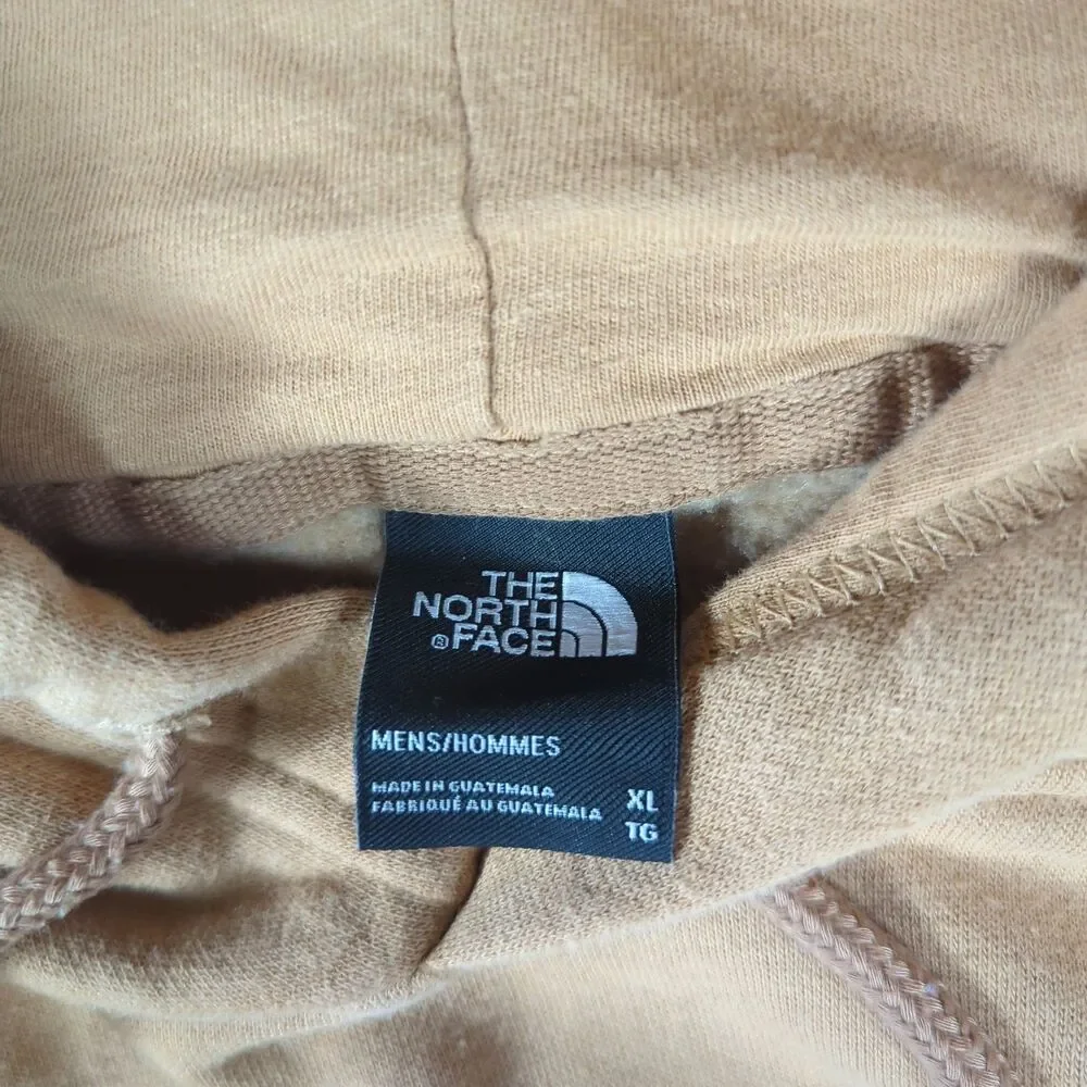 The North Face Men XL Tan Globe Never Stop Exploring Pullover Hoodie Sweatshirt